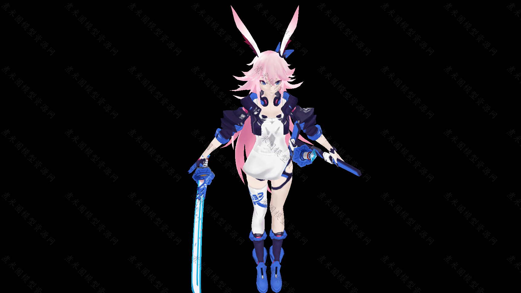 八重樱勿忘模型-煮米圈魔兽模型资源网