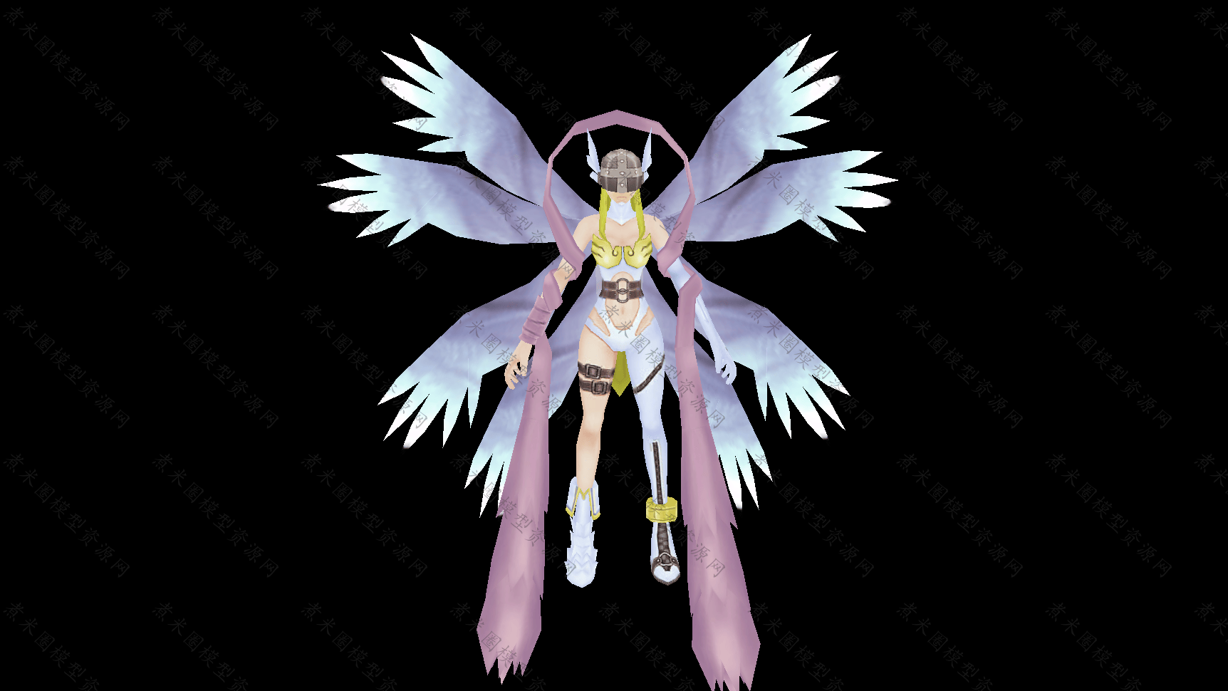 数码宝贝天女兽模型-煮米圈魔兽模型资源网
