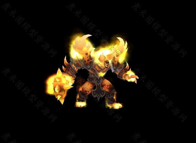 精品炎魔拉格纳罗斯-煮米圈魔兽模型资源网