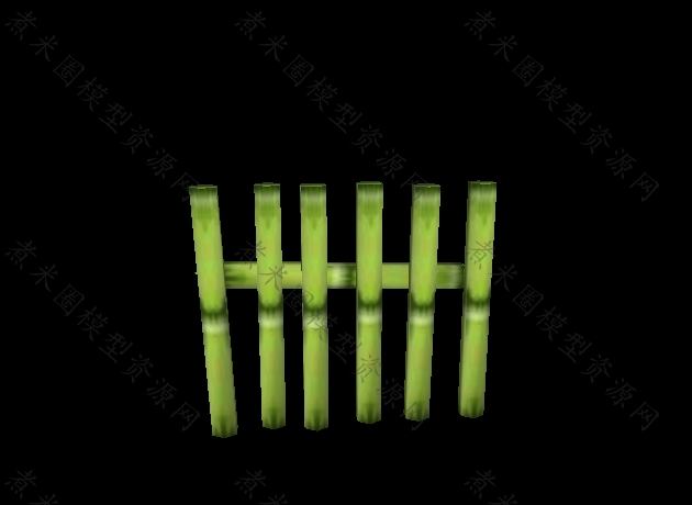 中国古风绿色竹子栅栏（高矮两种）.jpg