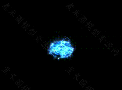 蓝色雷电符文阵.gif