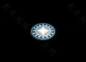 9种颜色的旋转光环.gif