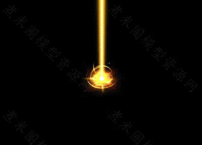 橙色阳炎冲击闪电光束.gif