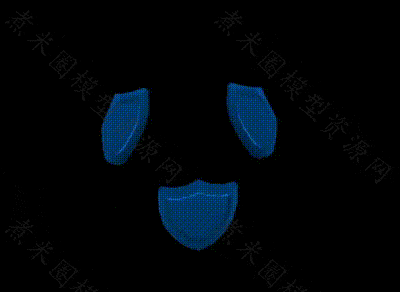 蓝色旋转护盾.gif
