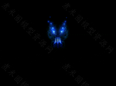 蓝色骷髅头顶buff.gif
