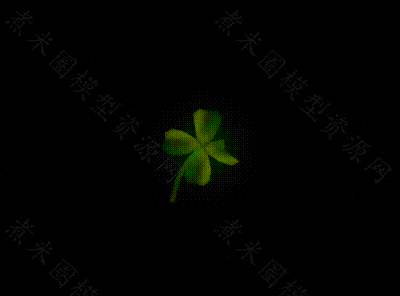闪烁的幸运四叶草头顶buff.gif