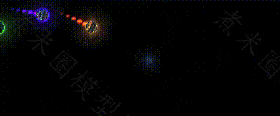 4种颜色的铁链捆绑炸弹投射物.gif