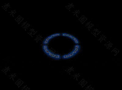 蓝色骷髅光环.gif