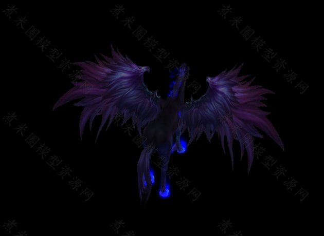 暗黑风格的展翅飞马.jpg