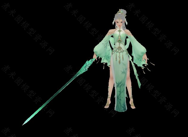 【高清】翠绿剑女.jpg