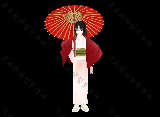 日式和服打伞女孩.jpg