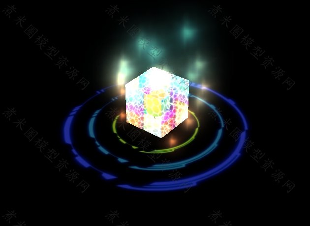 旋转彩色正方形霓虹灯.jpg