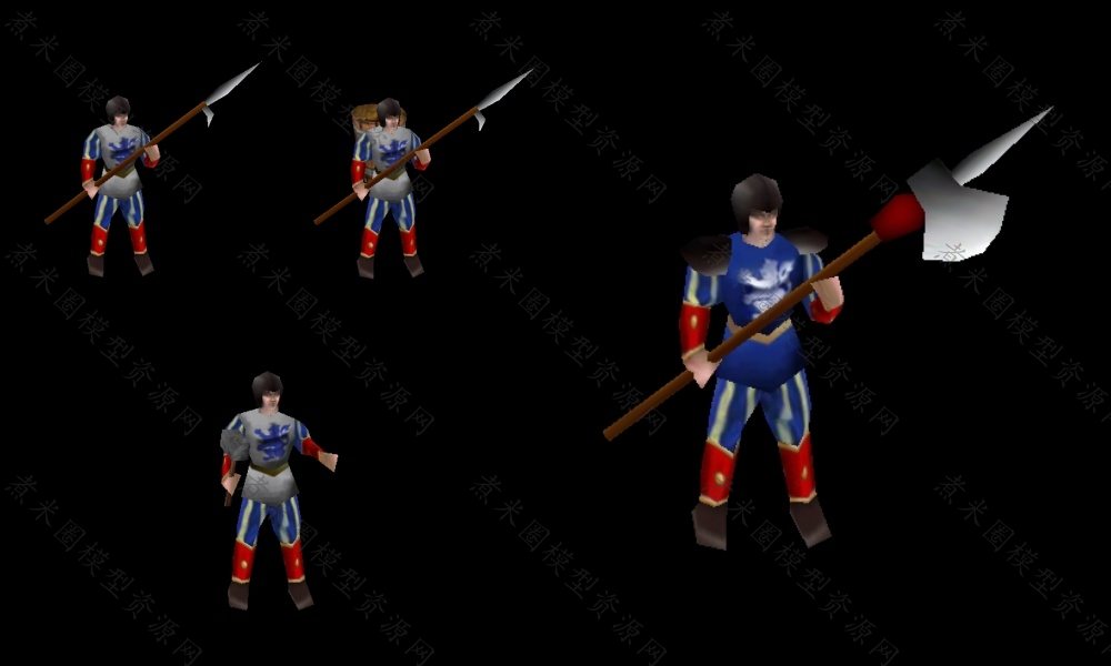 枪兵、戟兵、英雄无敌3模型.jpg