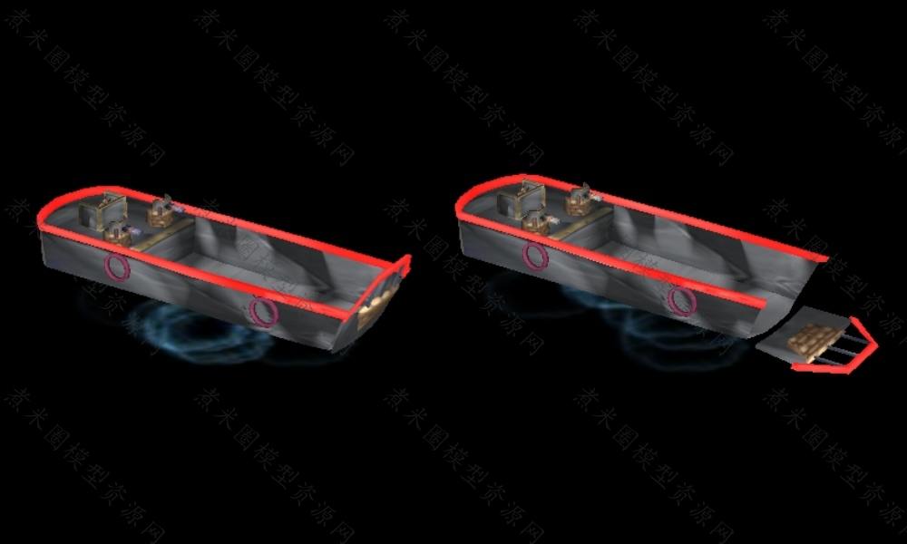 武装登陆艇、有尾板放下动作.jpg
