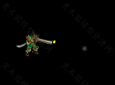 4个海盗长管火枪兵、有开枪和近战刺刀搏杀两组动作.gif
