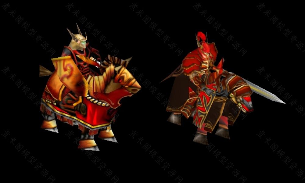 两个血精灵骑士、血精灵骑兵.jpg