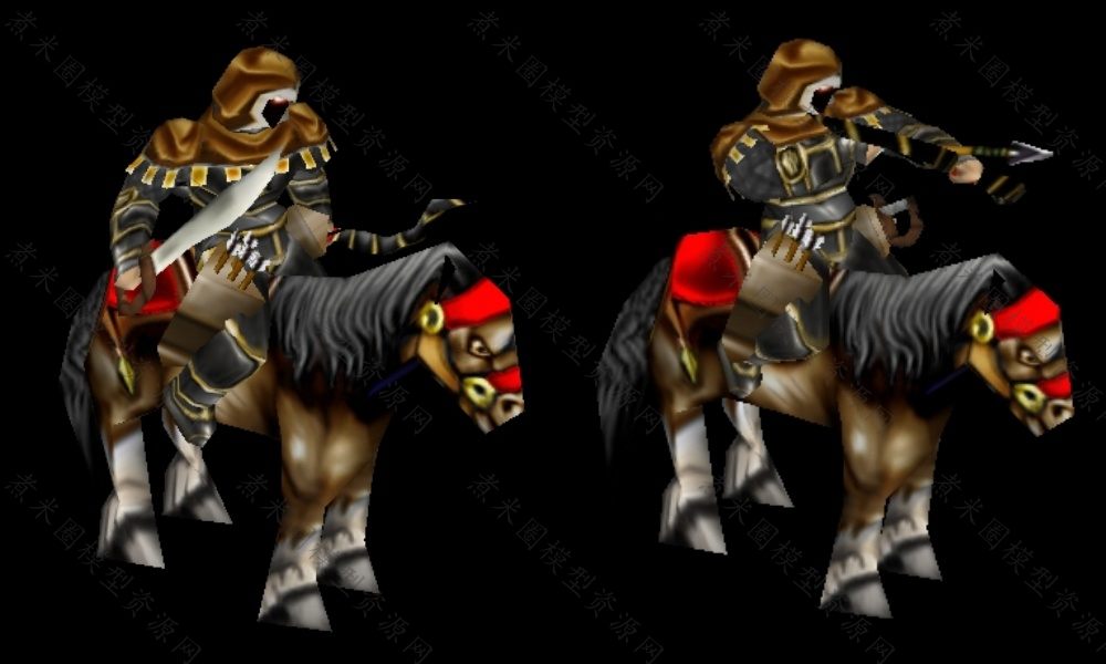 骑马游侠、拿刀和射箭两种效果.jpg