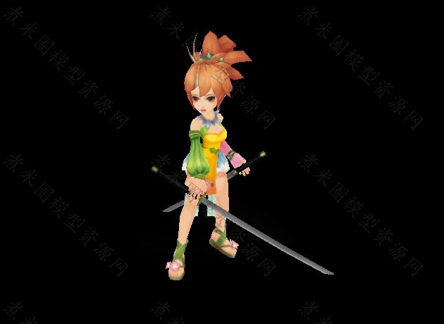 Q版小乔、双刀女战士.jpg