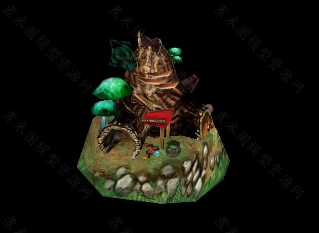 树桩小屋蘑菇建筑.jpg