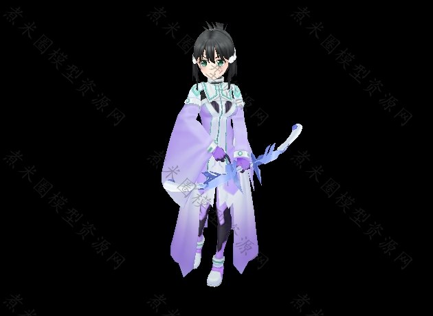 鹫尾须美紫色衣服女弓箭手.jpg