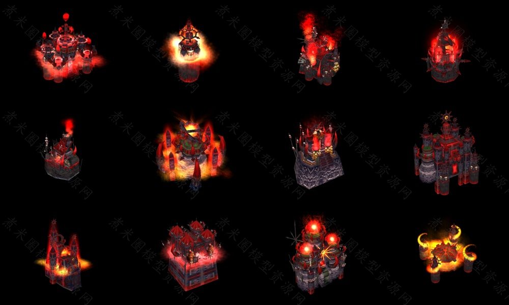 13个燃烧族、恶魔族、混乱族建筑模型.jpg