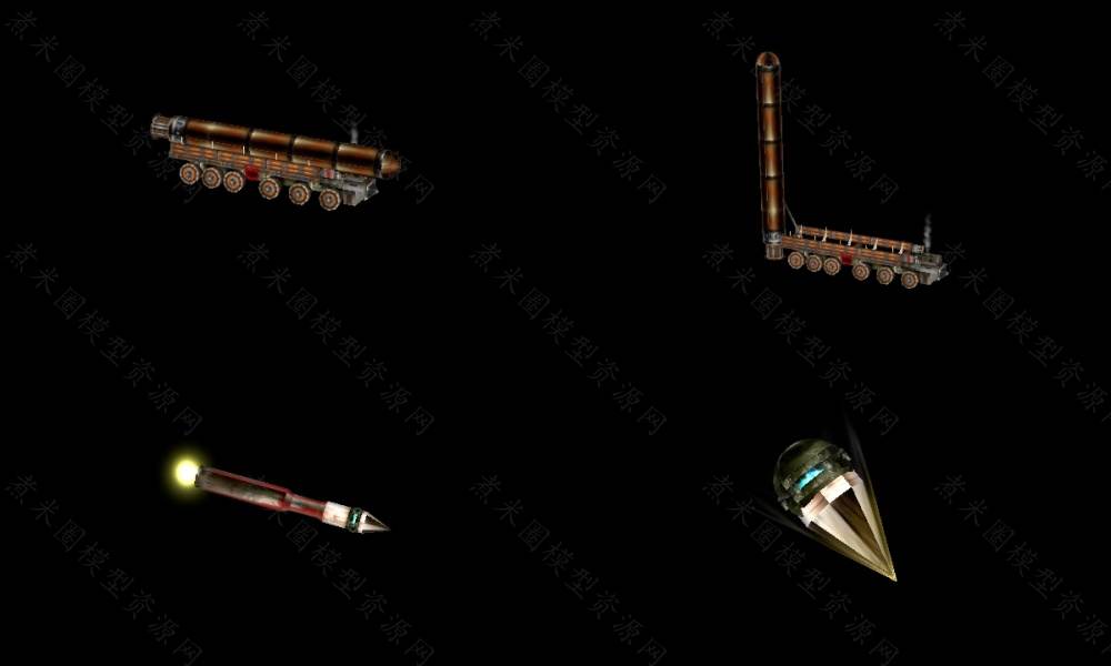 【精品】导弹运输车、有抬升动作和发射动作和投射物.jpg
