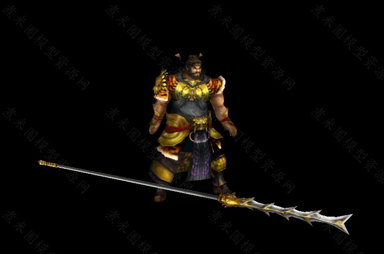 张飞脚踢长戟形象.jpg